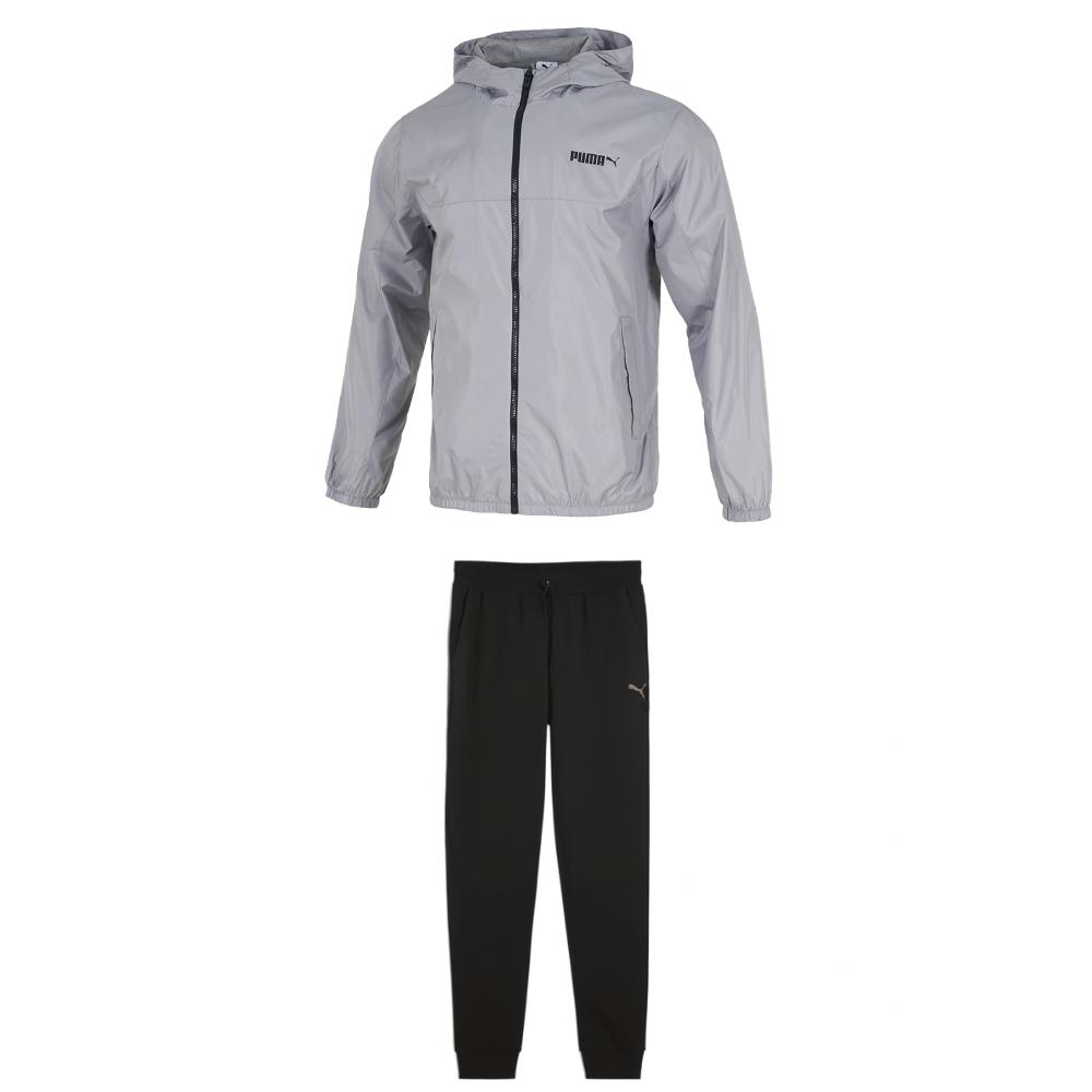 

Puma Ветрозащитная куртка на молнии с капюшоном и спортивный костюм с длинными брюками на эластичной талии Мужская спортивная одежда 693713-63+684197-01 2XL