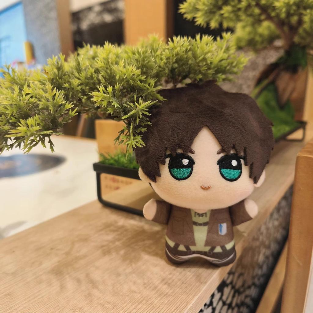 10cm Attack on Titan Mini Plüschtier Niedliche Eren Baumwollpuppe Yeager Mikasa Nunu Stofftier Geburtstagsgeschenk