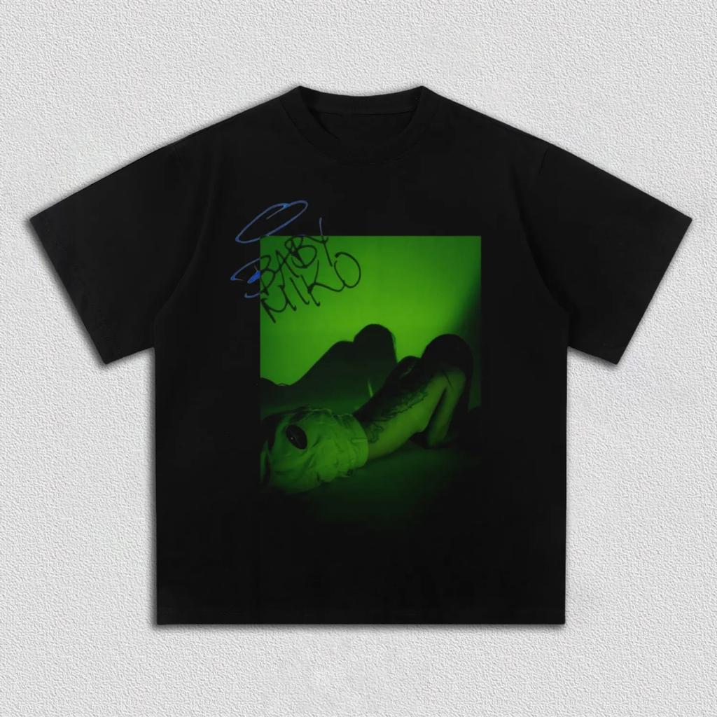 Album Miko Giovane BABY MIKO Merch 2026 Late Checkout Tour Maglietta 100% Cotone Unisex Unisexs Unisexs Maglietta Y2k Casual Maglietta per Fan