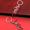 Kreative Metall Rot Pfeffer Keychain Mini Pfeffer Anhänger Zubehör Schlüssel Kette