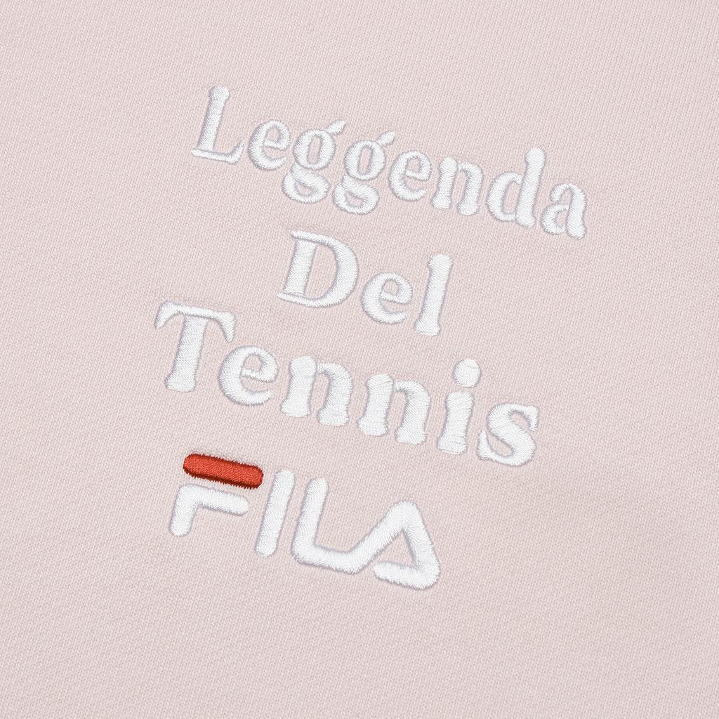 FILA Original Letter Embroidery Soft Skin-Friendly Comfortable Lightweight Sweatshirt Unisex sweatshirt Blush-Pink F11U349205F-PK