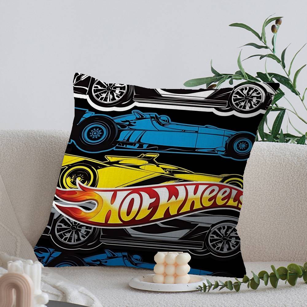 H-Hot Funny W-Wheels Pillow Cover Sofa Cushion Cover Home Room Decoration Children Gift