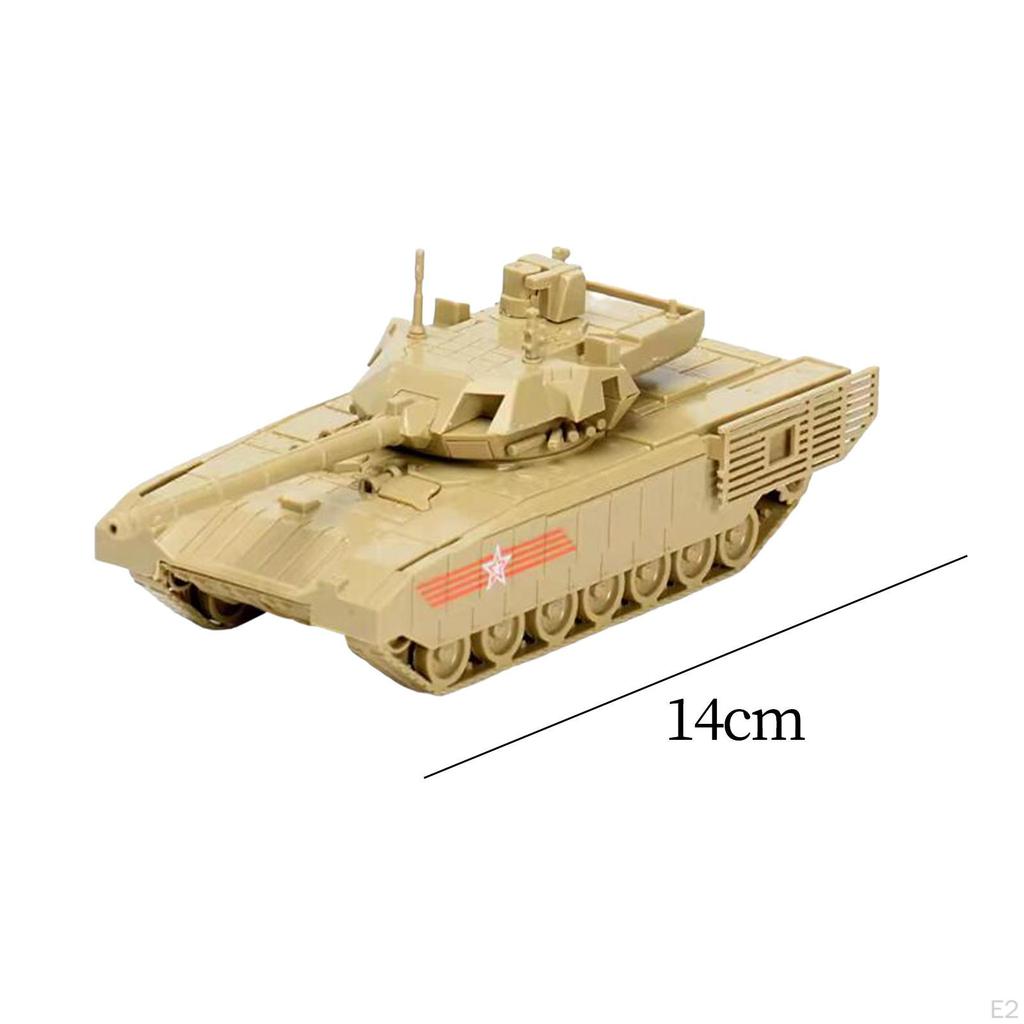 1/72 Tank Assembly Model Educational Toy Collection Vehicle Toy, Miniature Building