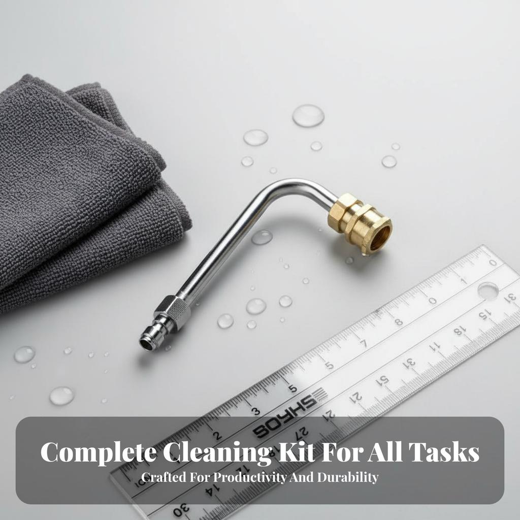 90 Degree Pressure Washer Lance Quick Connector Angled Pressure Washer Attachment U-Shaped Gutter Cleaning Attachment 4000