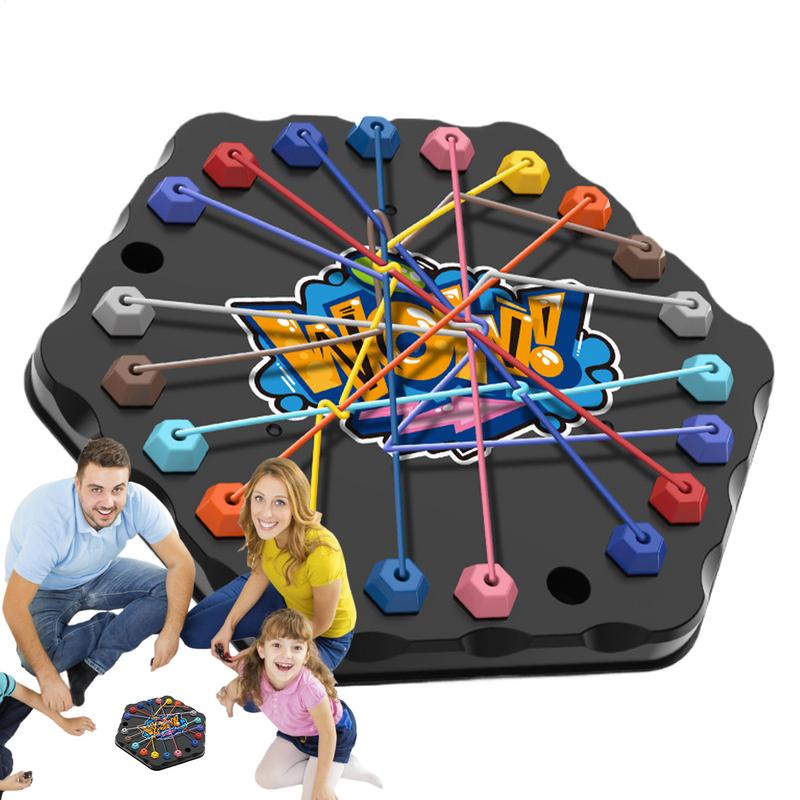 Rope Puzzle Game Interactive Untying Rope Challenge Strategy Board Game Educational String Fine Motor Skills Parent Child Lacing