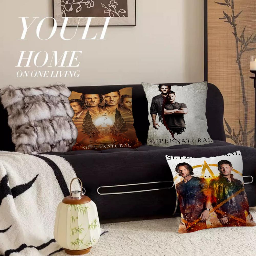 Tv S-Supernatural Series Pillow Gift Home Office Decoration Bedroom Sofa Car Cushion Cover Case 45X45