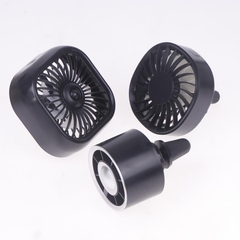 1 Piece 3 Speed Car Air Outlet Fan Usb Cooling Fan With Color Changing Light Car Rear Seat Heat Dissipation Car Accessories