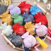 Bird Canvas Ethnic Flower Handbag Letter Jewelry Packing Bag  Hanfu Decoration