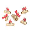 1pc Butterfly Stem Brass Ball Valve 1/4" 3/8" 1/2" BSP Threaded Male To Female Air Compressor Water Gas Oil Shut Off Valve