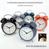 4" Silent Metal Alarm Clock with Light & Customizable Logo for Kids/Students