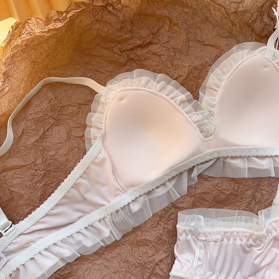 Girls Cute Bras Wireless Sweat Girls Underwear Backless Lingerie