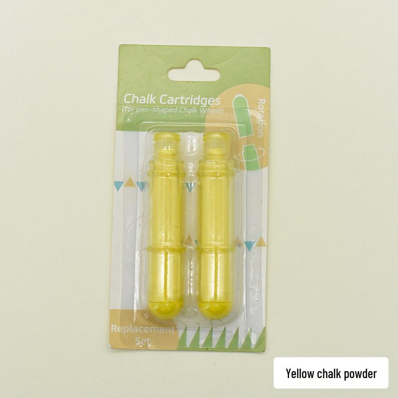 Refillable Chalk Tailoring Pen with Lid - Pen-shaped Fabric Marking Tool