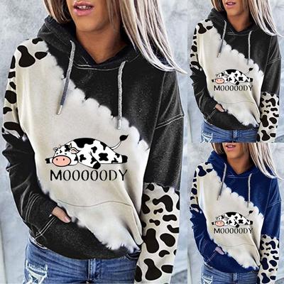 Hoodies für Damen Mode Lässig Langarmshirts Oberteile Große Größen Süßes Sweatshirt Pullover Outdoor Tasche Kordelzug Outfits
