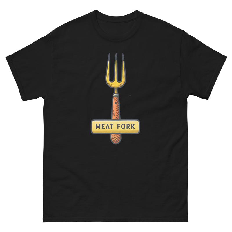 Meat Fork Kitchen Home Cooking Culinary Utensil T Shirt