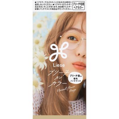 Liese Bleach On Color Flanela Flor Bege 108mL (Quase droga) Coloração de cabelo para cabelos pretos Coloração de cabelo preto Leia as instruções em anexo