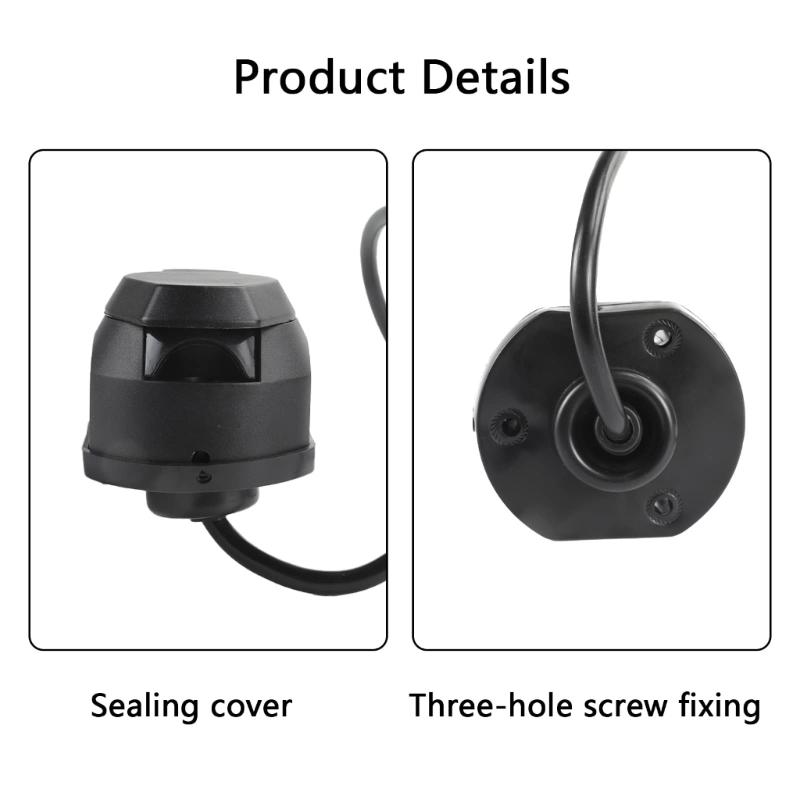 12V 13 Pin Towing Plug On The Car Trailer Caravans Electric Socket Connector