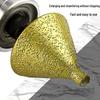 Diamond Tapered Grinding Head for Chamfering and Enlarging Tile, Marble, Quartz, and Stone Holes