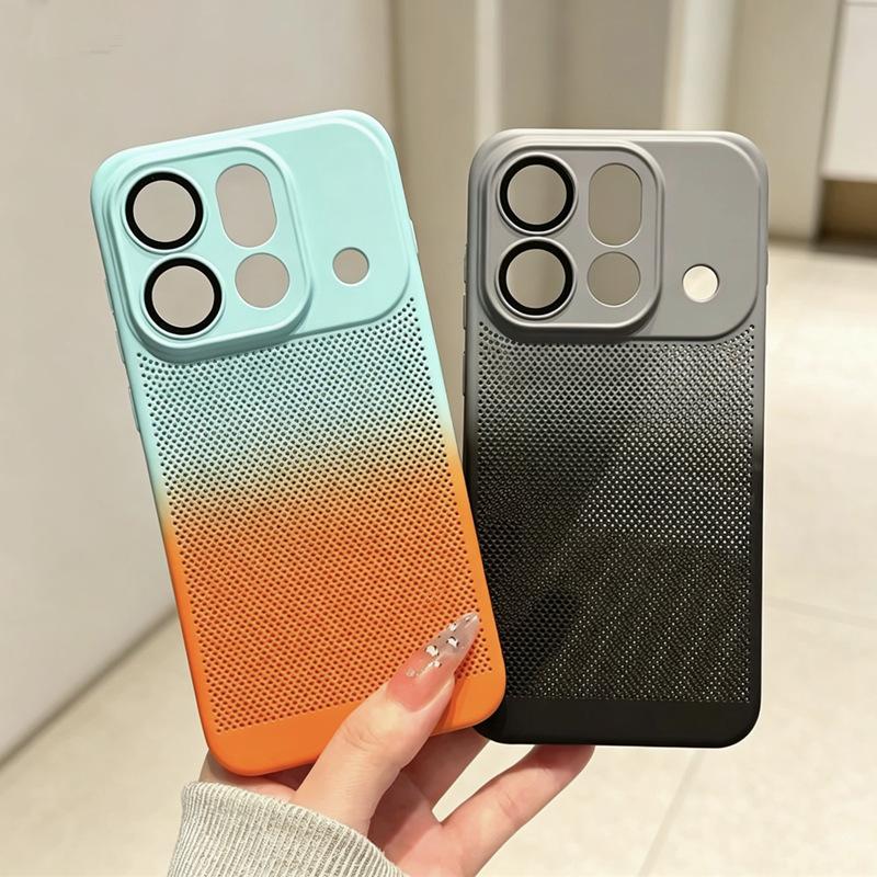 Applicable to OPPOFindx9Pro gradual change two-color heat dissipation mobile phone case Findx9Ultra anti-drop all-inclusive protective case