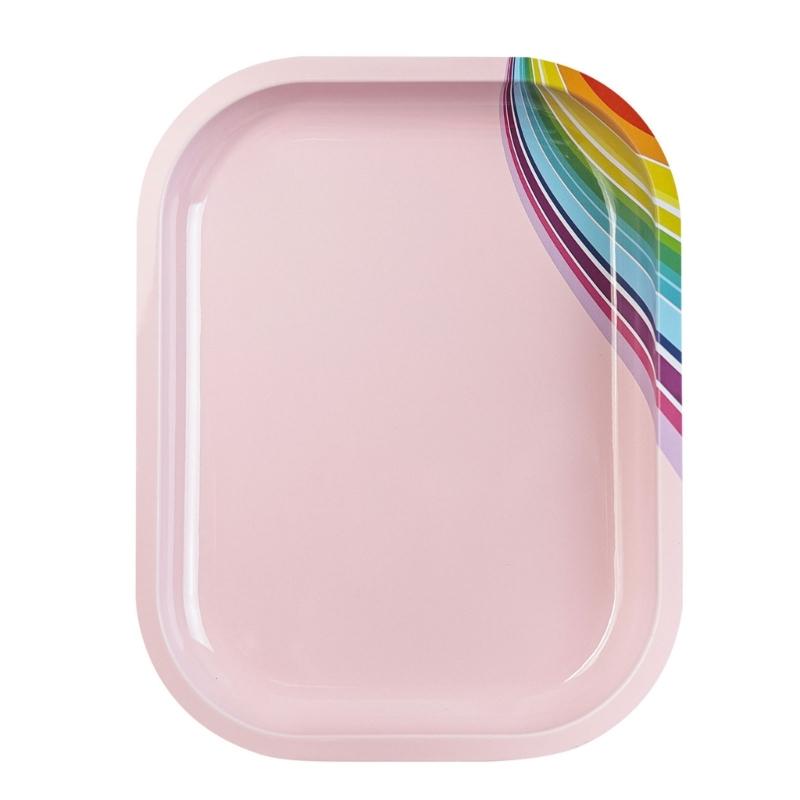 Rechteckige Nail Art Mischpalette Edelstahl Display Board Praktische Nail Art Platte für den professionellen Gebrauch