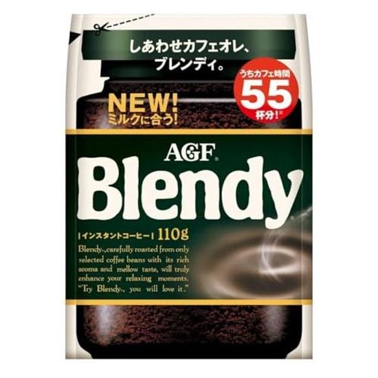 AGF Blendy Bag 110g Instant CoffeeSoluble CoffeeFor Cafe Au Lait LoversRefill
