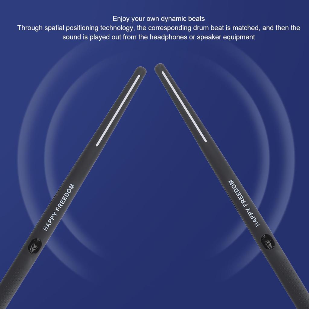 Virtual Electronic Drum Noiseless Air Drumstick Set with Drumstick Portable 3D Motion Sensing Drum Set for and Kids Set, Pedals, Beginners, Adults,