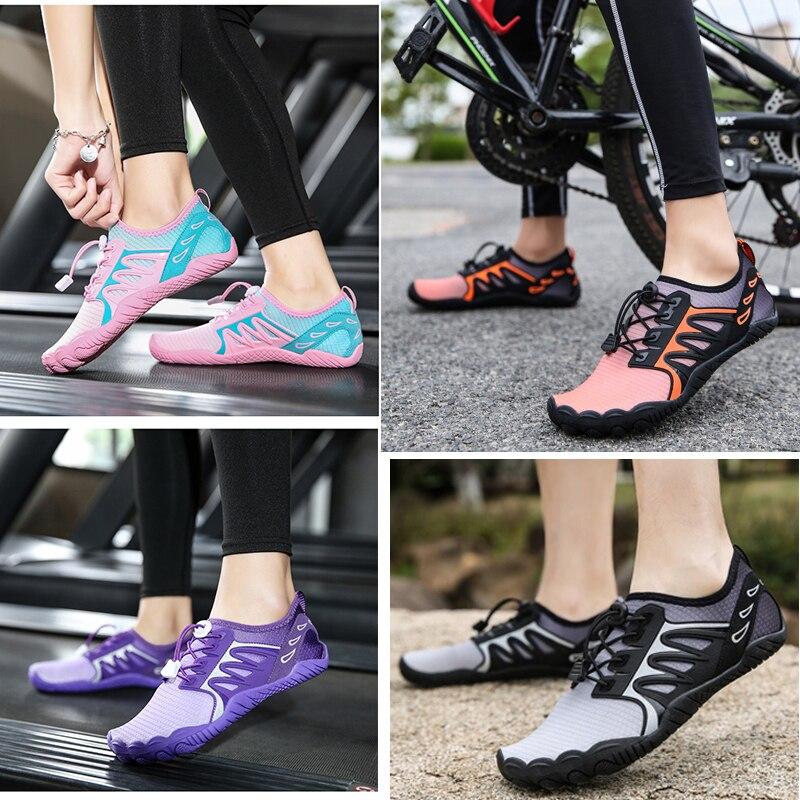 Water Shoes For Men Women Beach Barefoot Aqua Shoes Drainage Wading Sneakers Five Fingers Sport Swim Sandals Yoga Gym Diving Surfing Boating