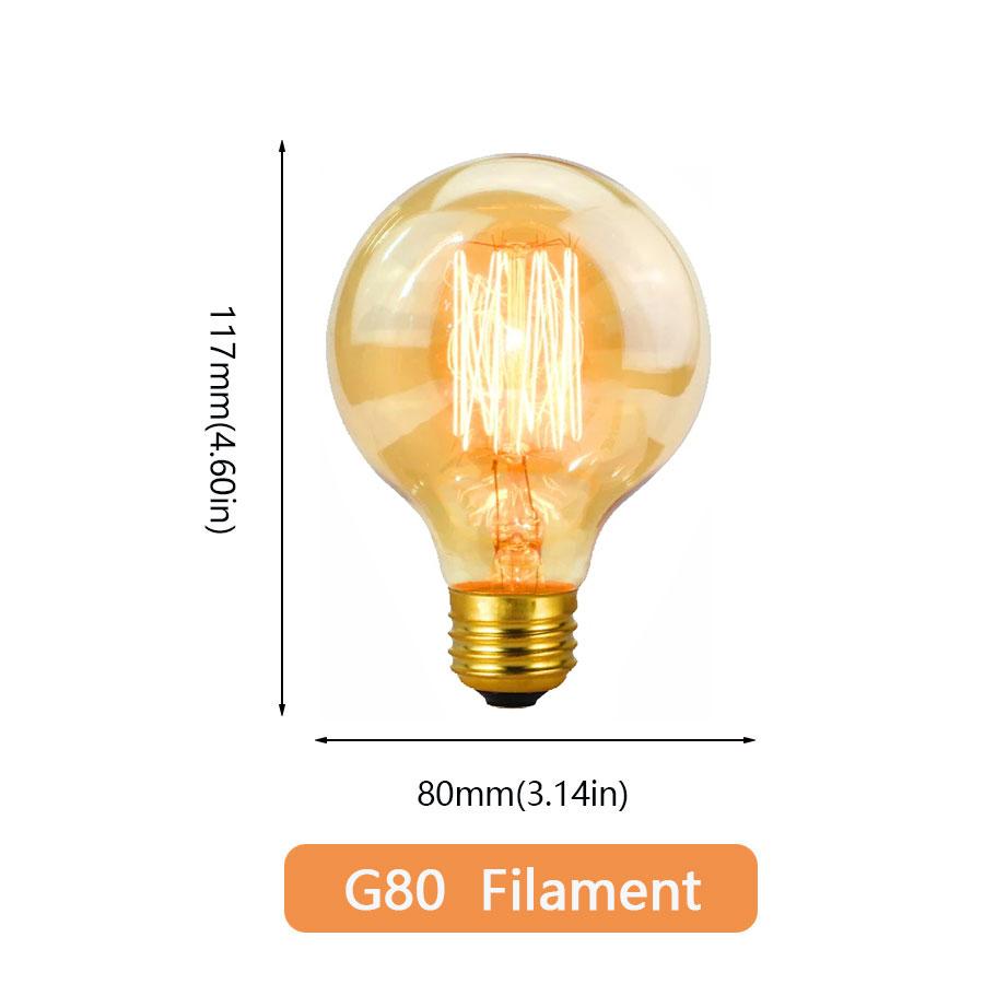 Reteo Edison Light Bulb 220V 110V E27/E26 A19 ST64 40W Vintage Filament Light Bulb Edison Lamp For Home Vintage Edison Lamp