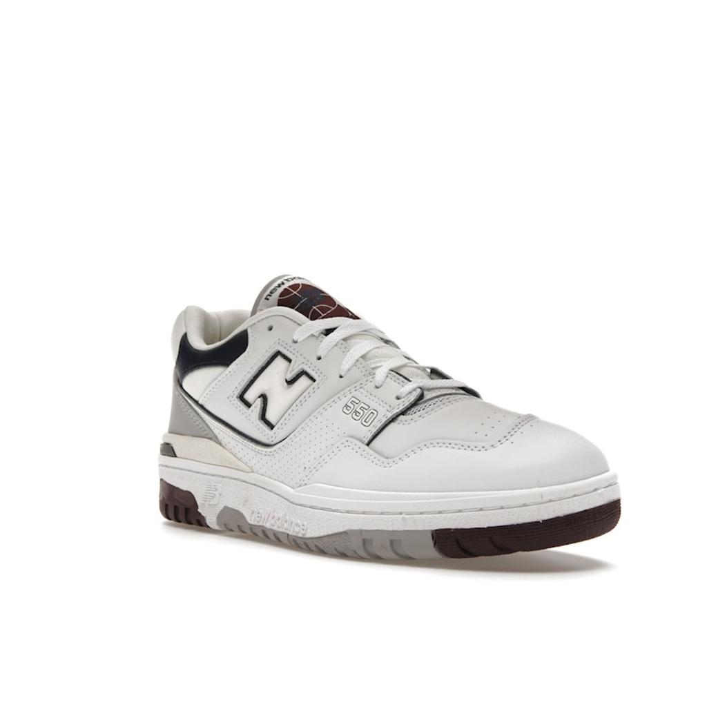 New Balance 550 White Indigo Burgundy Unisex Sneakers Natural-Indigo BB550PWB