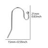 50 Pcs/Lot Wholesale Earrings Jewelry Materials Stainless Steel Hook Hoops Hooks For Women Men Accessories DIY Earring Component