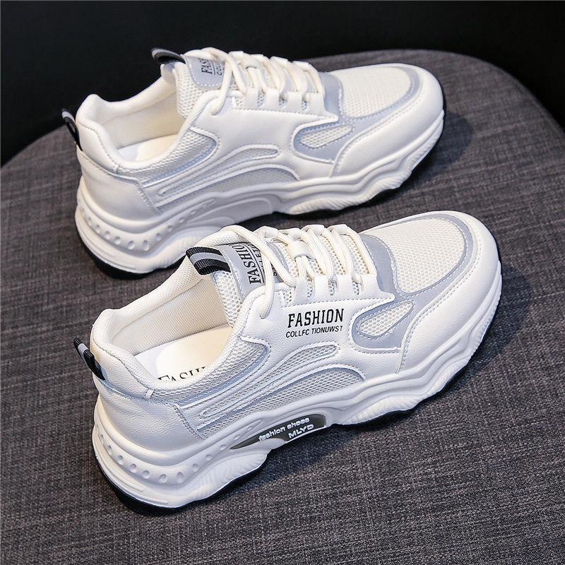 Women's Shoes Casual Fashion Spring New Mesh Platform Sports Casual Shoes White Shoes Women's Shoes