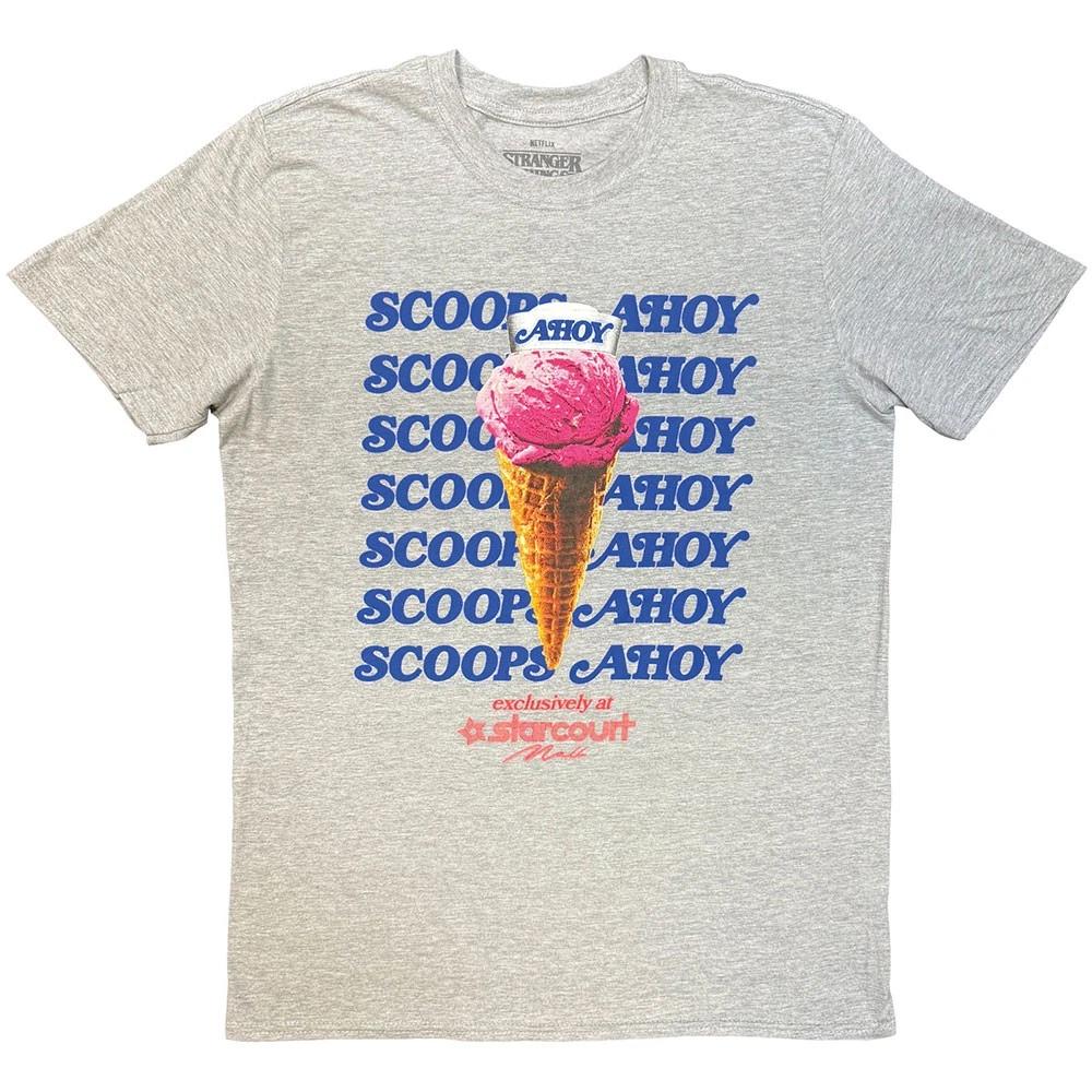 Stranger Things Scoop Ahoy Ice Cream Official T-Shirt Mens M