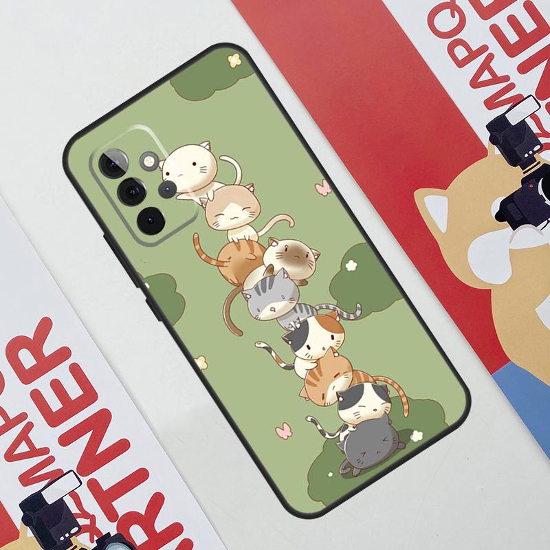 Funny cute cats Case For Samsung Galaxy A53 A16 A26 A36 A56 A55 A35 A15 A52 A32 A12 A33 A13 A14 A34 A54 A17