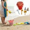 Kids Beach Toys Playset Portable Summer Outing Sandbox Toy Foldable Bucket for Children Boys