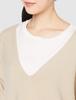 Mira Owen Wool Blend Deep Knit Japan Size 0 to Japanese size V-Neck Top, 09WNT204225, Women's, IVR, (equivalent 7)