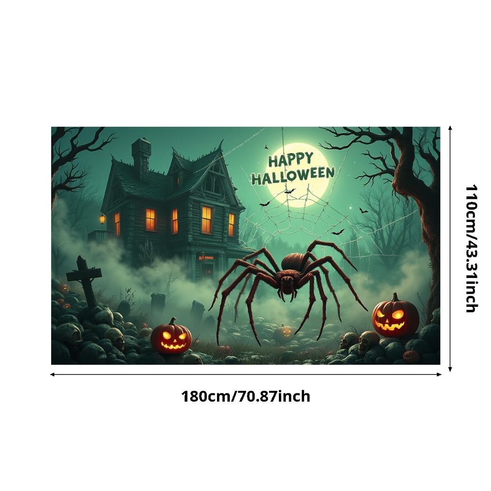 Holiday Banner Lanterns Party Prop Halloween Decor Dark Theme Scary Prop For Night Event Haunted House Holiday Event