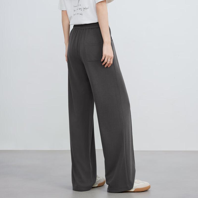 Elva' Island Women's High-Waist Drape Straight-Leg Trousers