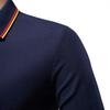 Polo Ralph Lauren 2025 Podzimní Nové Výšivky Pánské Polo tričko s dlouhým rukávem, Jednobarevný Pánský top s klopou, Všestranné Polo tričko pro muže