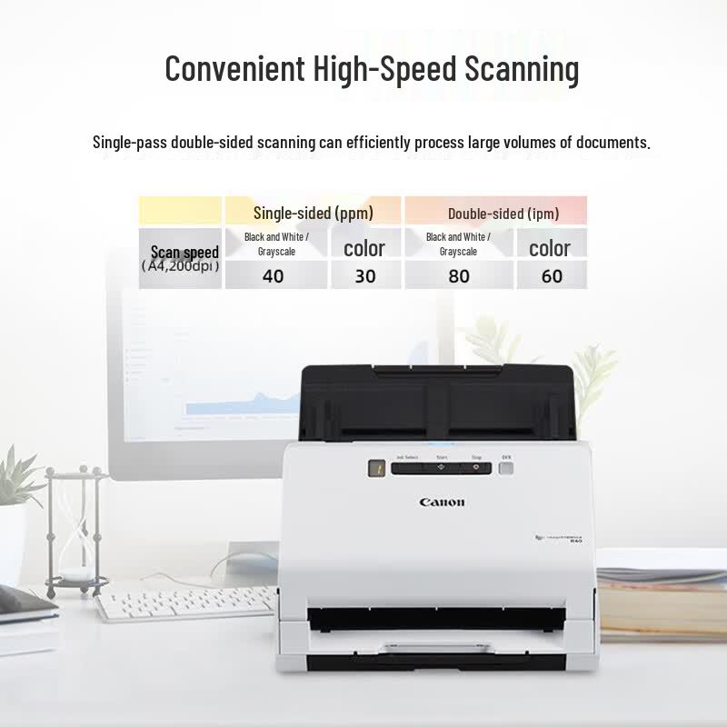 Canon R40 Sheet-fed Document Scanner CN plug (adapter included)