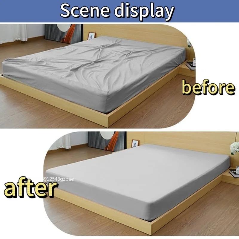 4PCS/Set Elastic Bed Sheet Grippers Adjustable Belt Fastener Clips Mattress Cover Blankets Holder Sofa Fixation Organize Gadgets