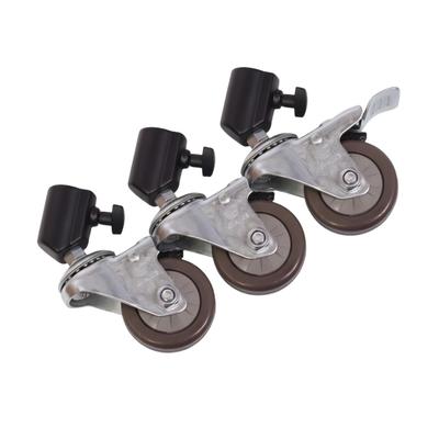 3 Pieces Studio Stand Caster Long-Lasting Casters Universal for Photographers