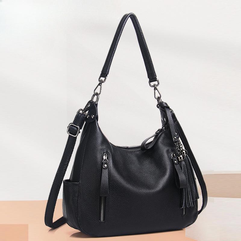 Leather Women'S Bag Shoulder Bag Casual Large Bag Women'S Bag Mother Cowhide Messenger Bag Business Commute