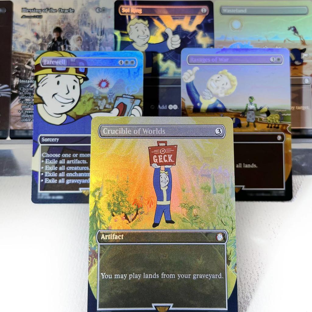 FCA FIN FIC PIP LTR FOIL4-002 Magical Cards Ancient Copper Dragon Tcg Proxy Traveling Chocobo Celes, Rune Knight Gathering