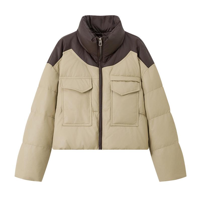 Neue Baumwollgepolsterte Jacke Damen Winter Kurz Leder Gepolstert Kleiner Mantel Koreanische Baumwollgepolsterte Jacke Baumwollgepolsterter Mantel