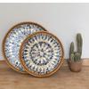 30-35cm Handmade Rattan Decorative Round Restaurant Storage Picnic Basket
