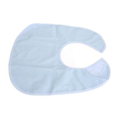 Adult Bib Waterproof Washable TPU Soft Cotton Clothing Protector Eating Bib for Elderly