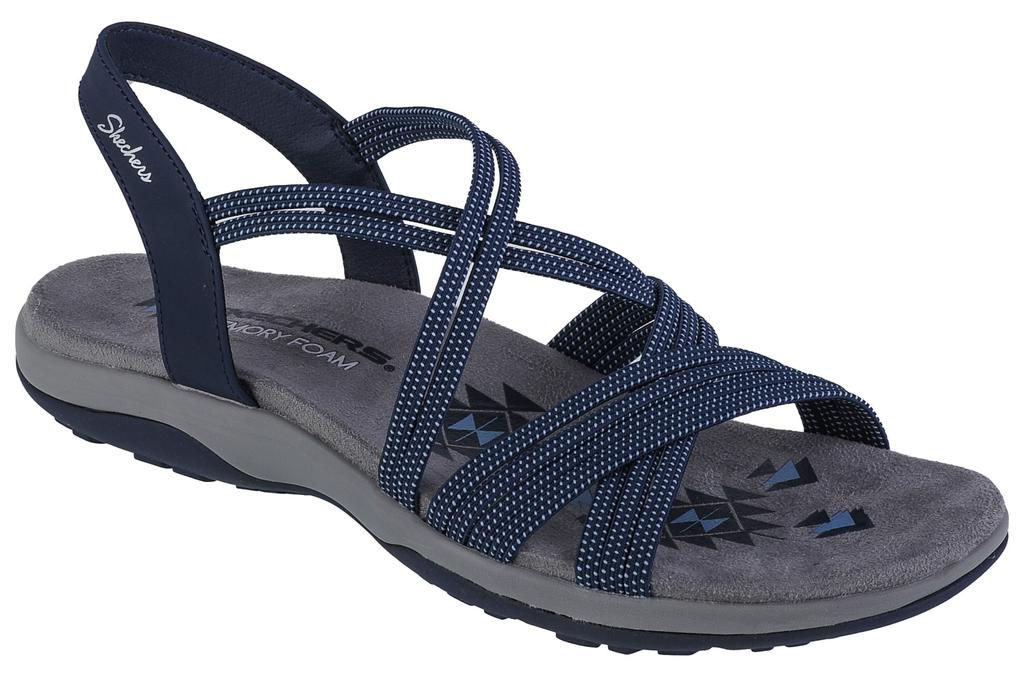 Skechers Reggae Slim - Turn It Up, Womens Navy Sandals