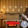 Santa Claus LED Curtain Lights – Colorful Christmas Festival Decoration for Windows