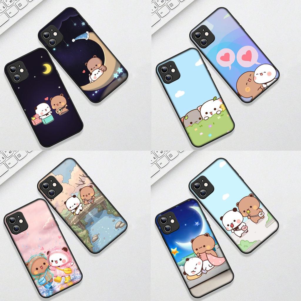 for Samsung Galaxy S20 S22 S21 FE Ultra Plus A07 A17 A15 A16 A25 A57 A37 Phone Cover Soft Case Bubus Panda Cartoon Bear Dudus