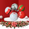 26 Inch Light Up PVC Inflatable Christmas Ball with Light Remote PVC Giant Inflatable Christmas Balls Christmas Decorations Ball