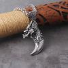 Dragon Claw Pendant Necklace Retro Punk Beast Claw Jewelry for Men Bike Riding Party Accessories